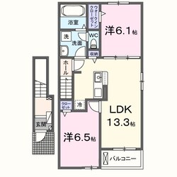 クルールＥの物件間取画像